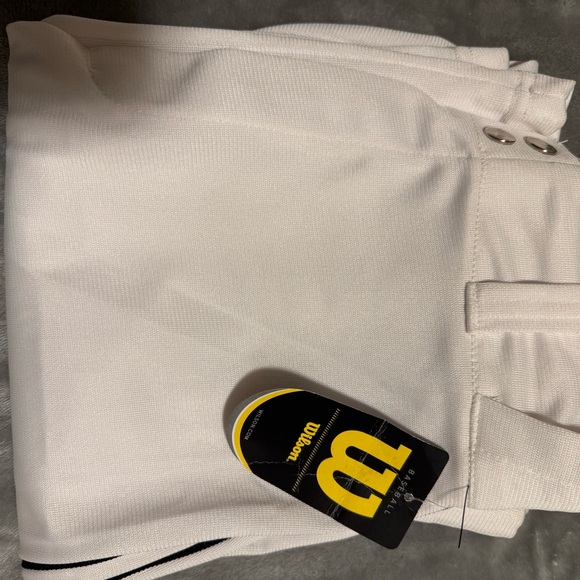 Wilson Baseball Softball Pants Elastic White Adult Small NWT - Picture 5 of 6